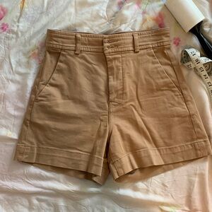 Everlane way high shorts brown size 2